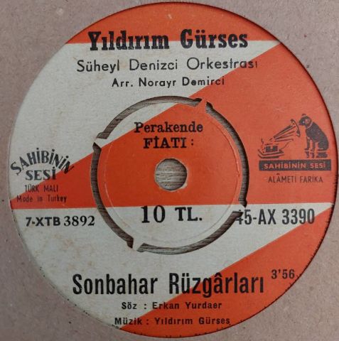 Yıldırım Gürses – Sonbahar Rüzgarları / Eski Sevda 45LİK PLAK