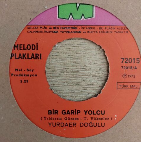 Yurdaer Doğulu – Bir Garip Yolcu / Agora Meyhanesi 45LİK PLAK