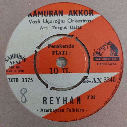 KAMURAN AKKOR - REYHAN 45LİK PLAK