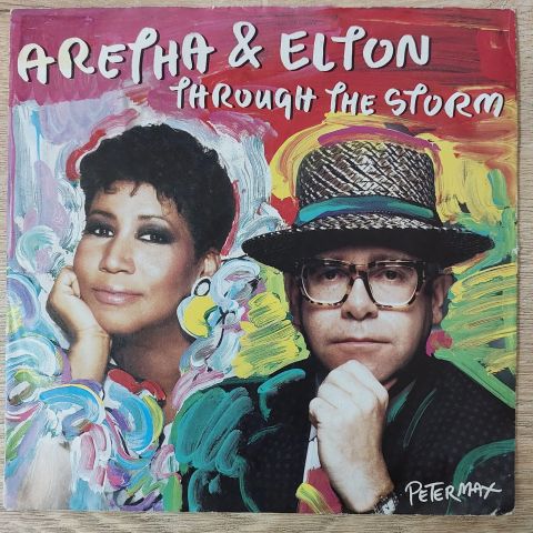 Aretha & Elton – Through The Storm 45LİK PLAK