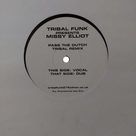 Tribal Funk Presents Missy Elliott – Pass The Dutch (Tribal Remix) LP PLAK