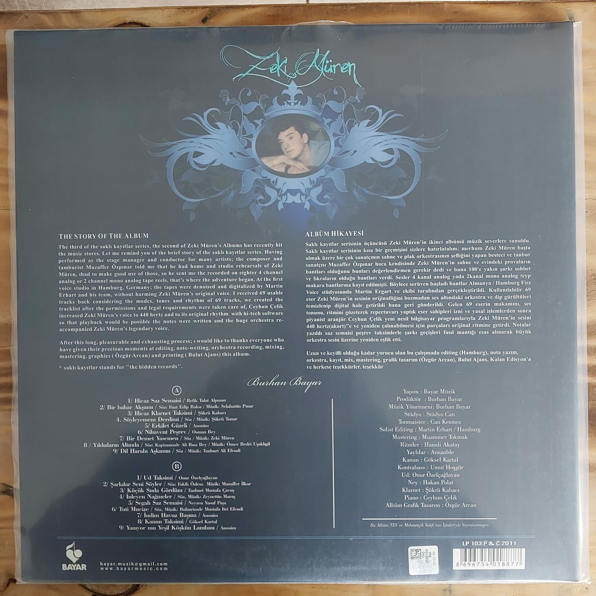 Zeki̇ Müren Sakli Kayitlar 2 Lp Plak Zeki̇ Müren Sakli Kayitlar 2 Lp Plak