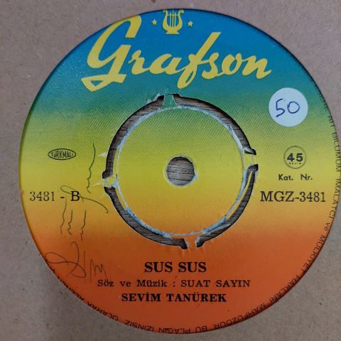 SEVİM TANÜREK - SUS SUS 45LİK PLAK