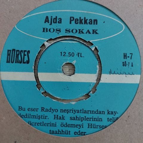 AJDA PEKKAN - BOŞ SOKAK 45LİK PLAK