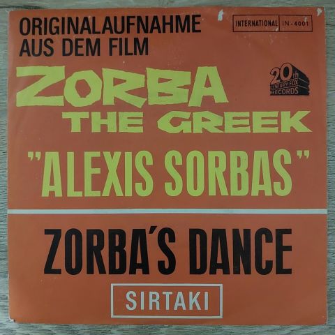 Filmorchester Mikis Theodorakis / Orchester Georg Kapojannis – Zorba's Dance / Sirtaki 45LİK PLAK