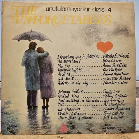 Various – The Unforgetables / Unutulmayanlar Dizisi: 4 LP PLAK