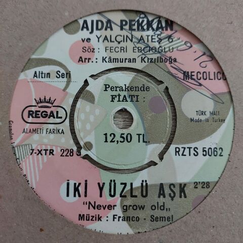 AJDA PEKKAN - İKİ YÜZLÜ AŞK 45LİK PLAK