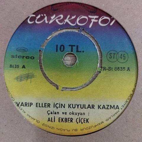 ALİ EKBER ÇİÇEK - VARIP ELLER İÇİN KUYULAR KAZMA 45LİK PLAK