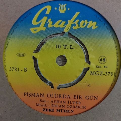 Zeki Müren – Çaldığım Kapılar Hemen Kapandı 45LİK PLAK