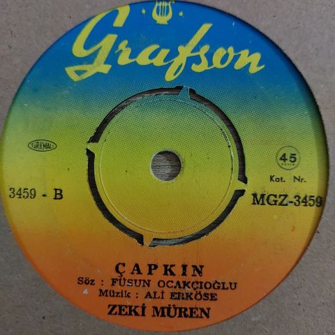 Zeki Müren – Ecel Kapımı Çaldı / Çapkın 45LİK PLAK