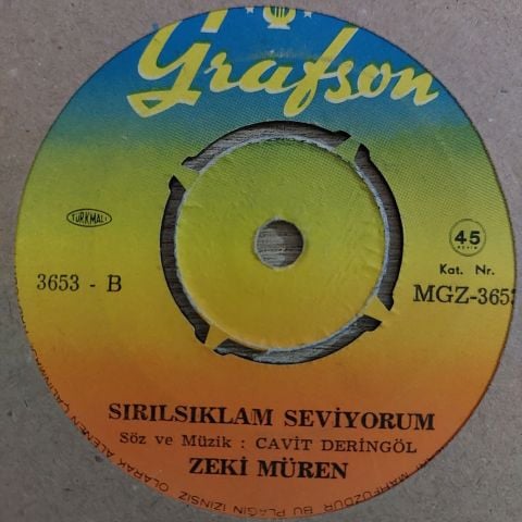 Zeki Müren – Sabır Taşı / Sırılsıklam Seviyorum 45LİK PLAK