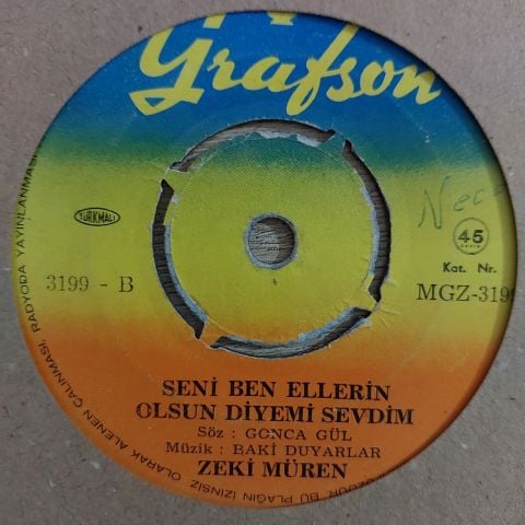 Zeki Müren – Veda 45LİK PLAK