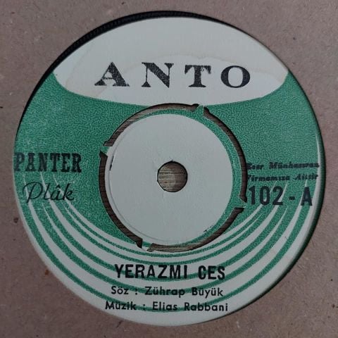 ANTO - YERAZMI CES / GAN Kİ BARDEZ 45LİK PLAK