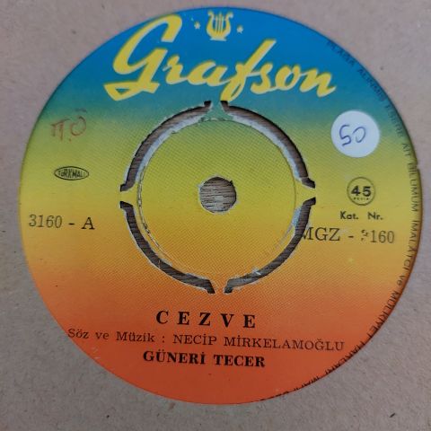 GÜNERİ TECER - CEZVE 45LİK PLAK
