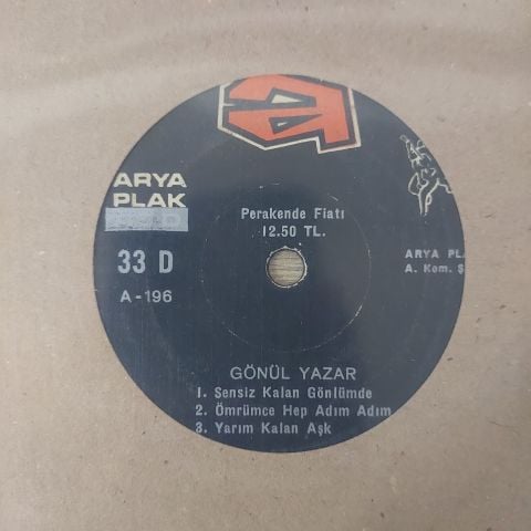 GÖNÜL YAZAR - AŞKIN KANUNU 6 ŞARKILIK 45LİK PLAK