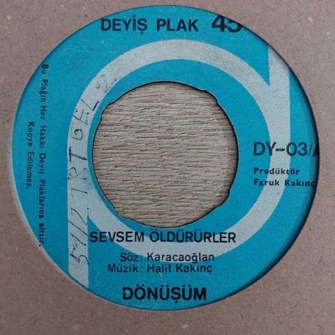 Dönüşüm – Sevsem Öldürürler / Kıbrısım 45LİK PLAK
