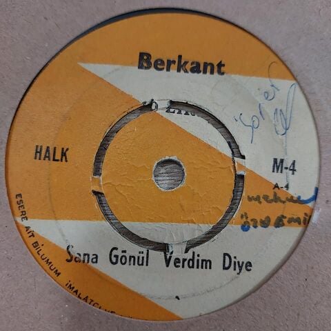 BERKANT - SANA GÖNÜL VERDİM DİYE 45LİK PLAK