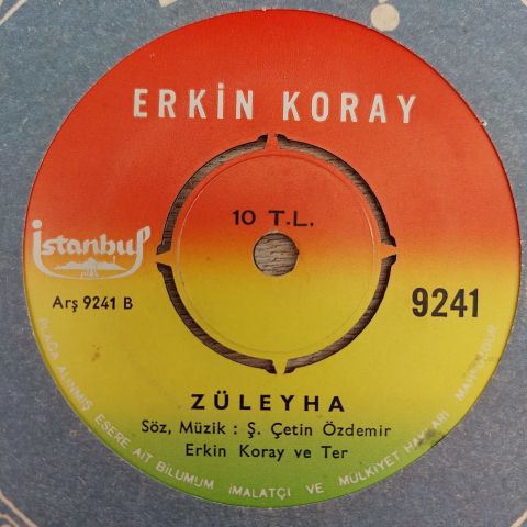 Erkin Koray  – Hor Görme Garibi / Züleyha 45LİK PLAK