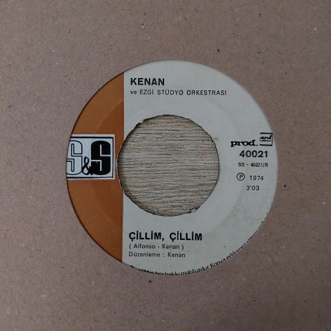 KENAN - ÇİLLİM ÇİLLİM ÇİLLİ BOM 45LİK PLAK