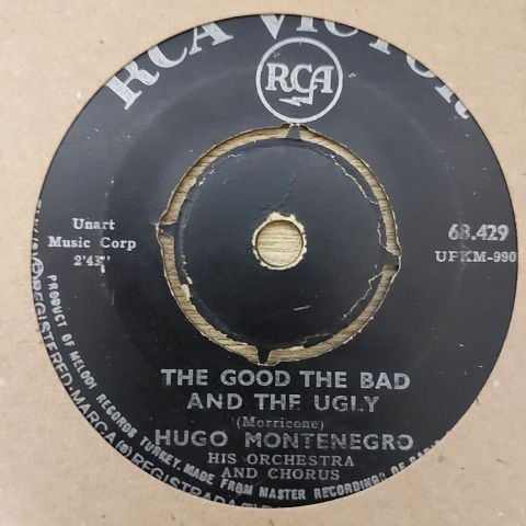 Hugo Montenegro, His Orchestra And Chorus – The Good, The Bad And The Ugly 45LİK PLAK