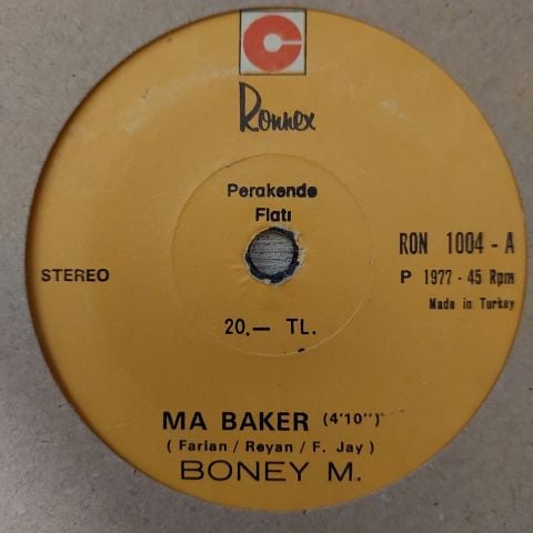 Boney M. – Ma Baker / Still I'm Sad 45LİK PLAK