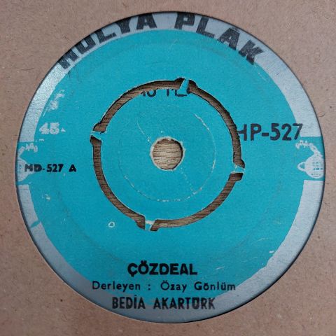 BEDİA AKARTÜRK - YARDAN TATLI VARMOLA 45LİK PLAK