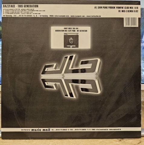 Bazzface – This Generation (The Hardstyle-Generation Anthem) LP PLAK