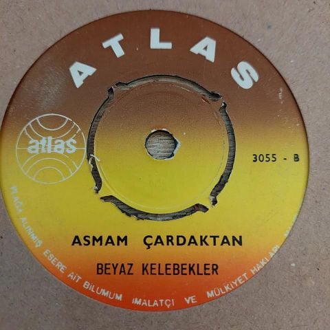 BEYAZ KELEBEKLER - ASMAM ÇARDAKTAN 45LİK PLAK