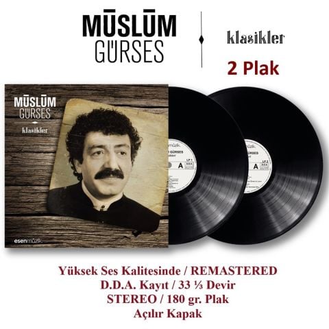 MÜSLÜM GÜRSES - KLASİKLERİ LP PLAK