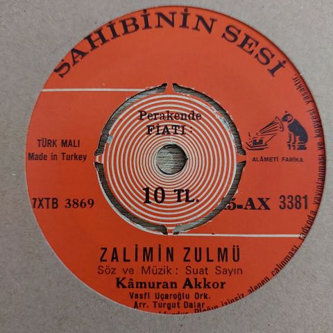 Kamuran Akkor – Zalimin Zulmü / Al Geriye Resmini 45LİK PLAK