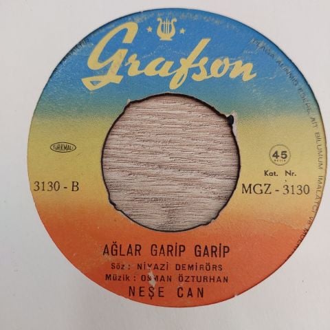 NEŞE CAN - AĞLAR GARİP GARİP 45LİK PLAK