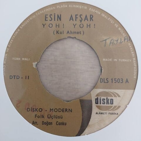 ESİN AFŞAR - BİR MASAL TÜRKÜSÜ 45LİK PLAK