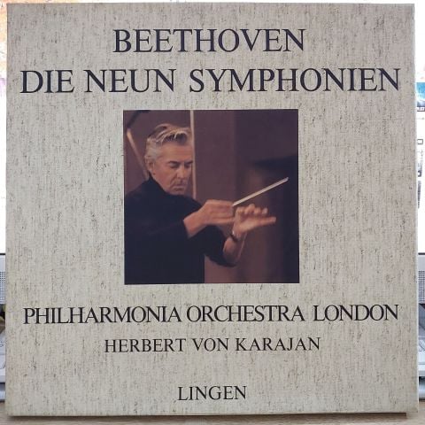 Beethoven*, Herbert von Karajan und Philharmonia Orchester London* – Die Neun Symphonien BOX SET LP PLAK