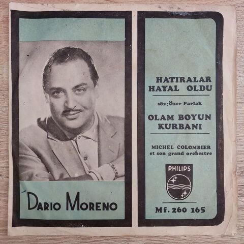 DARİO MORENO - HATIRALAR HAYAL OLDU 45LİK PLAK