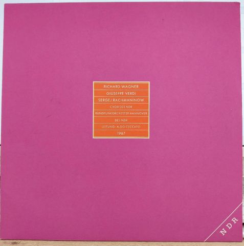 Richard Wagner, Giuseppe Verdi, Sergei Vasilyevich Rachmaninoff, Aldo Ceccato, Laura De Fusco – NDR Live Concertos, Promo LP 1987 LP PLAK