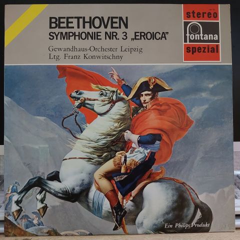 Ludwig van Beethoven - Gewandhausorchester Leipzig, Franz Konwitschny – Symphonie Nr. 3 Es-dur Op. 55 (Eroica) LP PLAK