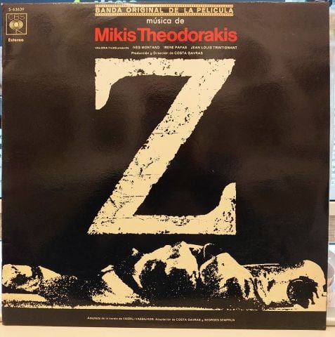 Mikis Theodorakis – Z (Bande Originale Du Film) LP PLAK