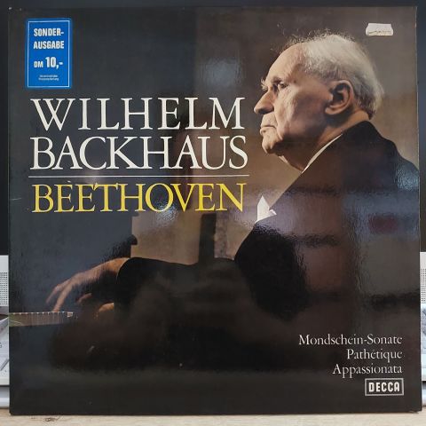 Wilhelm Backhaus, Beethoven* – Mondschein-Sonate, Pathétique, Appassionata LP PLAK