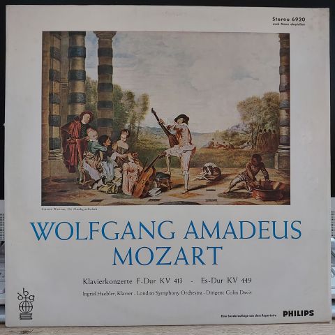 Wolfgang Amadeus Mozart – Klavierkonzerte F-Dur KV 413 - Es-Dur KV 449 LP PLAK
