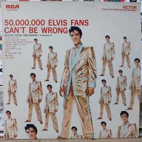 Elvis Presley – 50,000,000 Elvis Fans Can't Be Wrong (Elvis' Gold Records, Vol. 2) LP PLAK