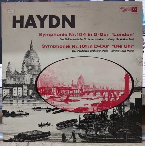 Haydn* - London Philharmonic Orchestra, Sir Adrian Boult / Pasdeloup Orchestra, Paris*, Louis Martin – Symphony N° 104 In D Major “London” / Symphony N° 101 In D Major “Clock” LP PLAK