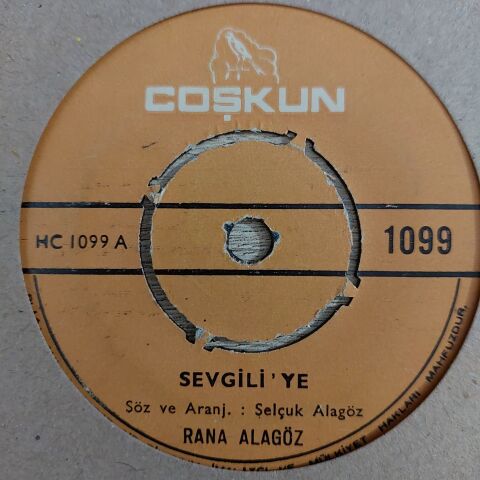 Rana Alagöz – Sevgiliye / Herşey Bitmiştir Artık 45LİK PLAK