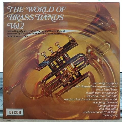 Massed Brass Bands Of Fodens, Fairey Aviation & Morris Motors – The World Of Brass Bands Vol. 2 LP PLAK