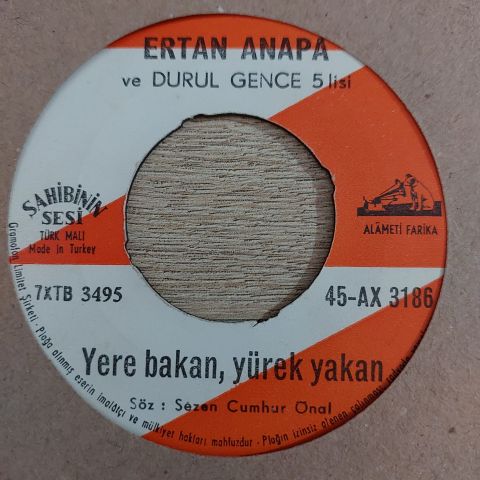 ERTAN ANAPA - YERE BAKAN YÜREK YAKAN 45LİK PLAK