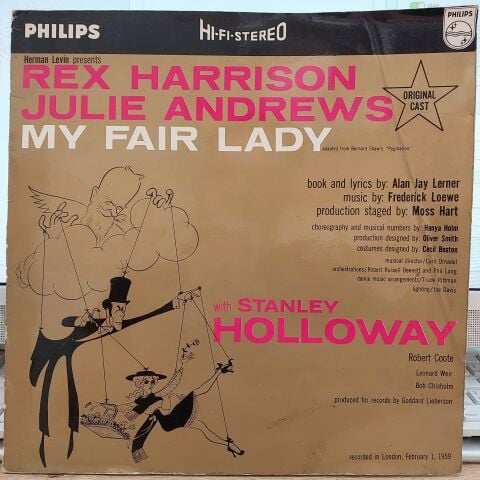 Original Cast*, Rex Harrison And Julie Andrews With Stanley Holloway, Robert Coote, Betty Woolfe, Leonard Weir – My Fair Lady LP PLAK