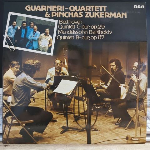 Guarneri Quartett* & Pinchas Zukerman - Beethoven* / Mendelssohn-Bartholdy* – Quintett C-dur, Op. 29 / Quintett B-dur, Op. 87 LP PLAK