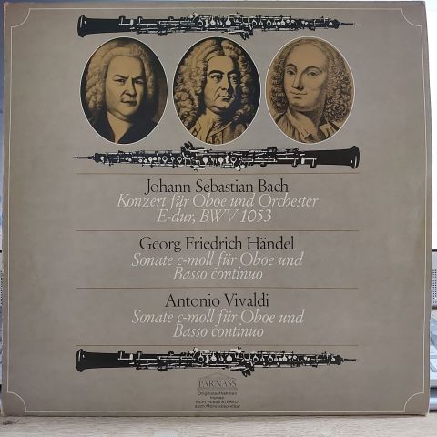 Johann Sebastian Bach, Georg Friedrich Händel, Antonio Vivaldi – Bach, Händel, Vivaldi - Oboenkonzerte LP PLAK