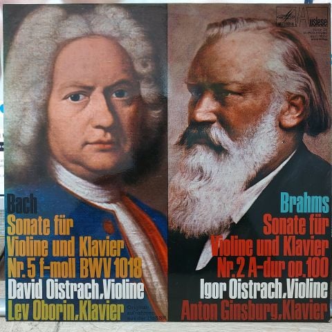 Bach / Brahms - David Oistrach, Igor Oistrach, Lev Oborin LP PLAK