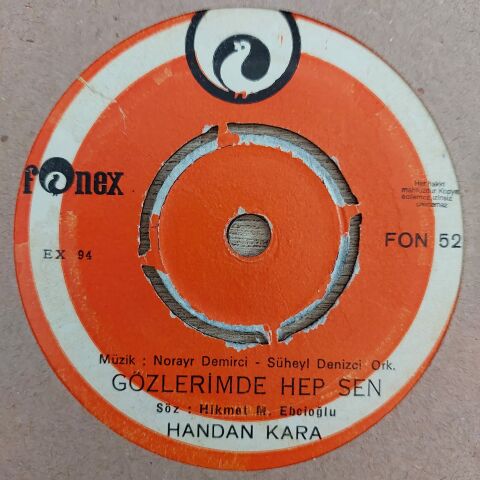 HANDAN KARA - GÖZLERİMDE HEP SEN 45LİK PLAK