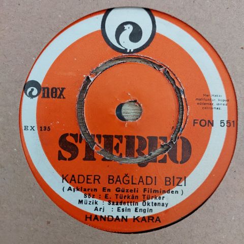 HANDAN KARA - KADER BAĞLADI BİZİ 45LİK PLAK
